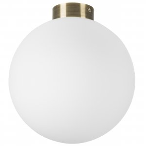 Накладной светильник шар Ø25см, бронзовое основание «Globo»