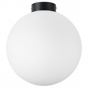 Накладной светильник шар Ø25см, чёрное основание «Globo»