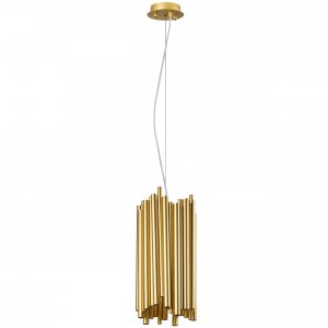 Подвесной светильник золотого цвета из трубок «Savona»