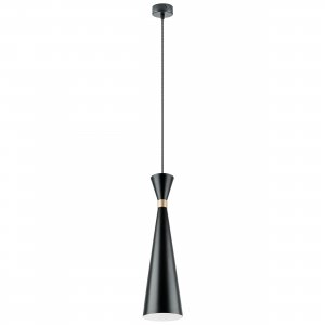 Подвесной светильник конус чёрного цвета «Dumo»