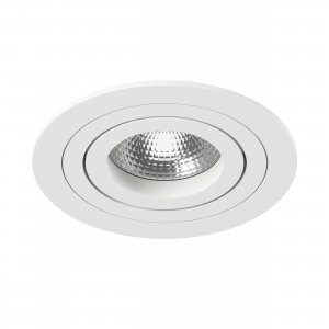 Белый встраиваемый круглый поворотный светильник «Intero 16 Round»