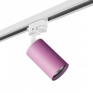 Трековый однофазный светильник, белый/розовый «Rullo»