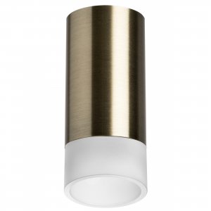 Накладной потолочный светильник цилиндр бронзового цвета «Rullo»