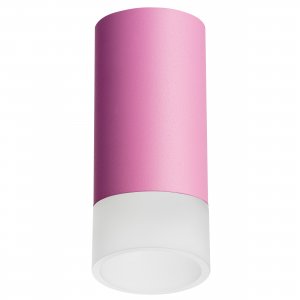 Розовый накладной потолочный светильник «Rullo»