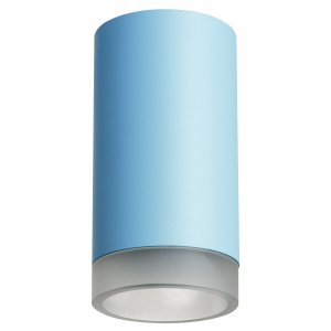 Голубой накладной потолочный светильник цилиндр «Rullo»