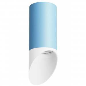 Голубой накладной потолочный светильник цилиндр «Rullo»