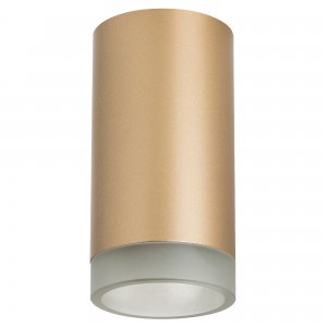 золотой накладной потолочный светильник цилиндр «Rullo»