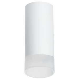 Накладной потолочный светильник цилиндр, белый «Rullo»
