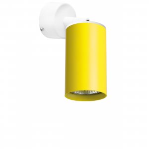 Накладной поворотный светильник, белый/жёлтый «Rullo»