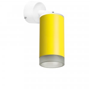 Бело-жёлтый накладной потолочный светильник «rullo»