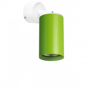 Накладной поворотный светильник, белый/зелёный «Rullo»