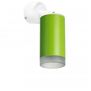 Бело-зелёный поворотный светильник спот «Rullo»