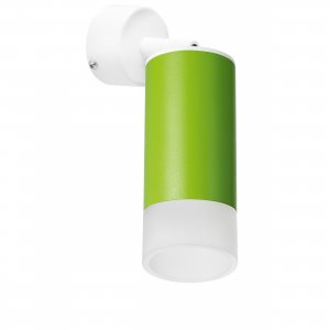 Накладной поворотный светильник, белый/зелёный «Rullo»