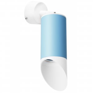 Накладной поворотный светильник, белый/голубой «Rullo»
