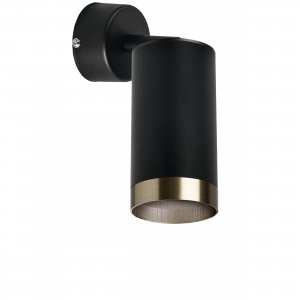 Накладной поворотный светильник, чёрный/бронзовый «Rullo»