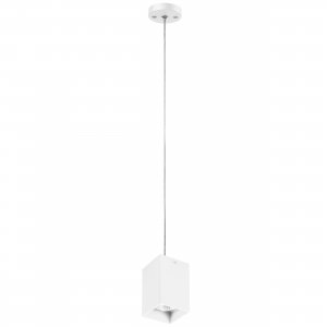 Белый подвесной прямоугольный светильник «Rullo»
