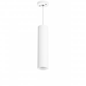 Белый подвесной светильник цилиндр 25*6см «Rullo»