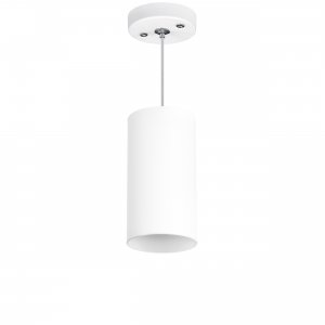 Белый подвесной светильник цилиндр «Rullo»