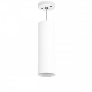Белый подвесной светильник цилиндр «Rullo»