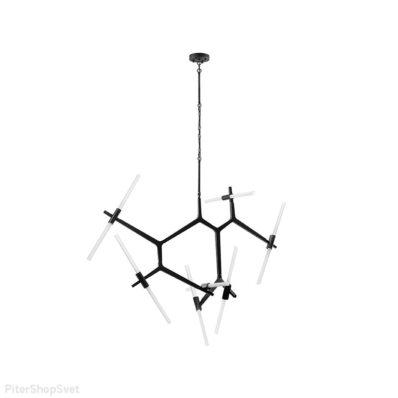 Подвесная люстра стержни чёрный цвет «Struttura» 742147