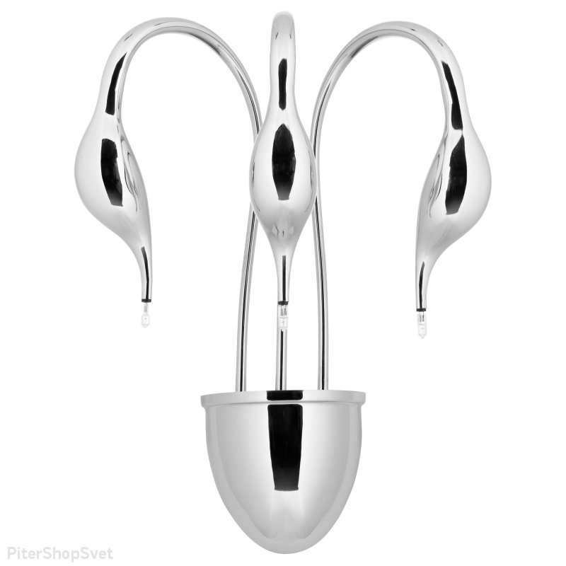 Бра лебеди, цвет хром «Cigno Collo» 751634