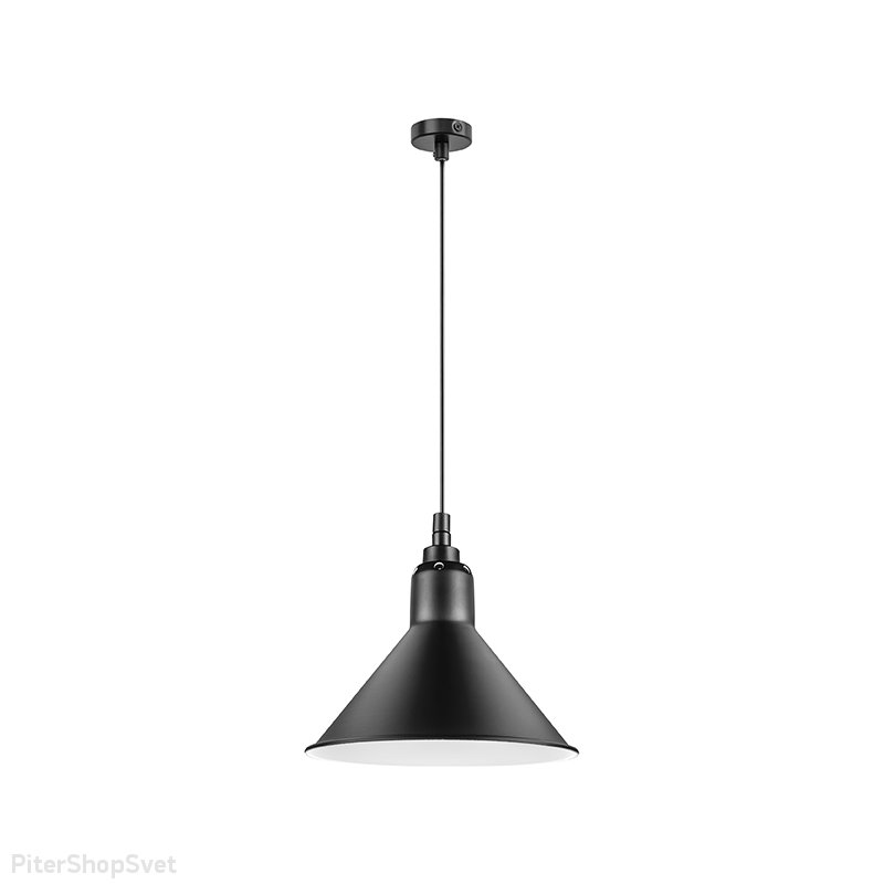 Чёрный подвесной купольный светильник «Loft» 765027
