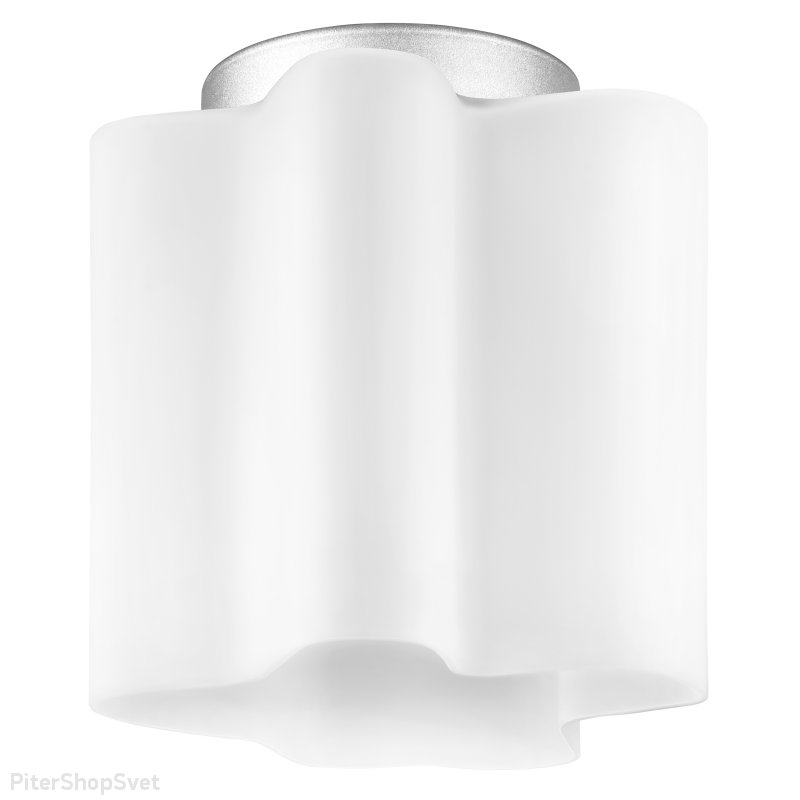 Потолочный светильник с волнистым белым плафоном «Nubi» 802010