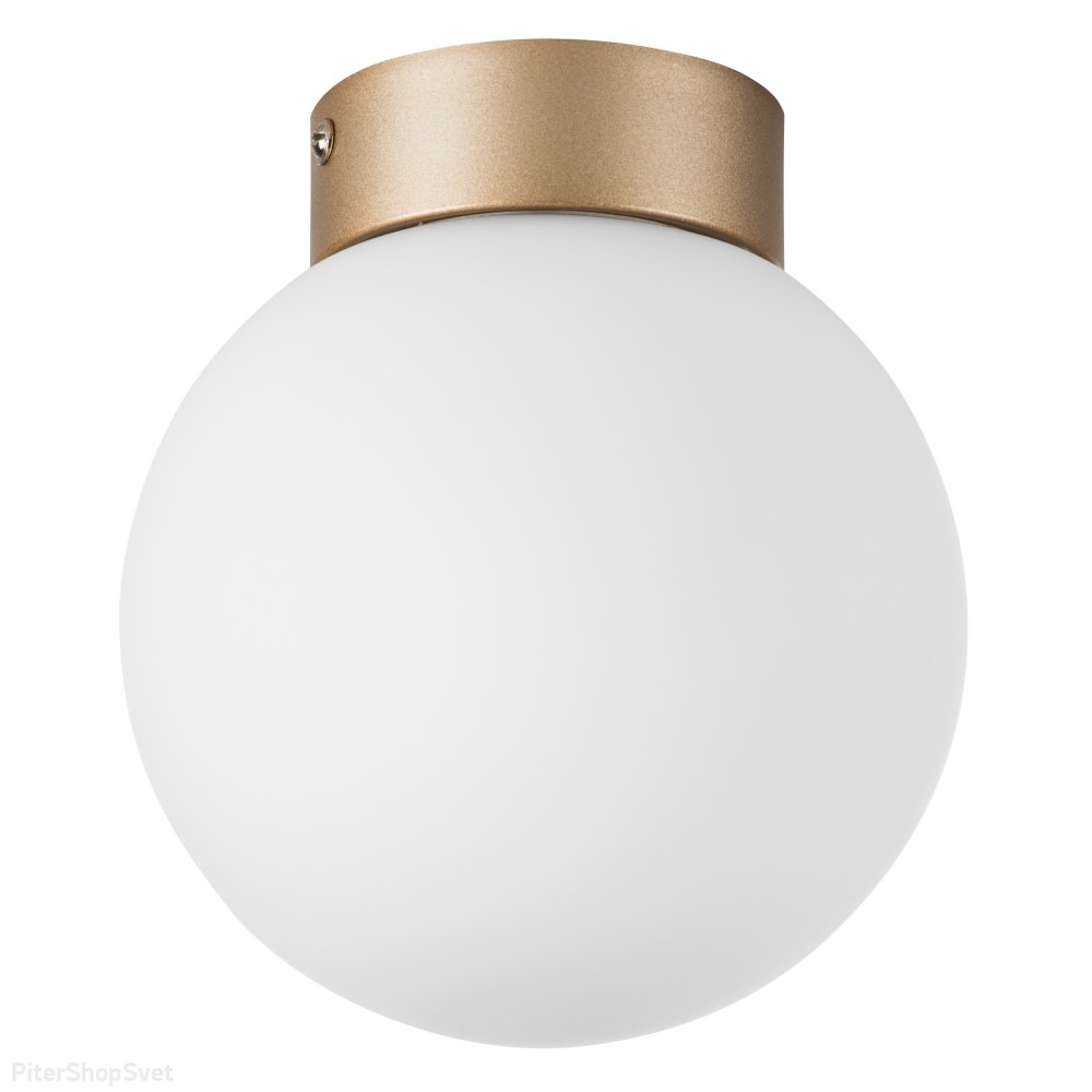 Накладной светильник шар Ø15см, основание шампань «Globo» 812013