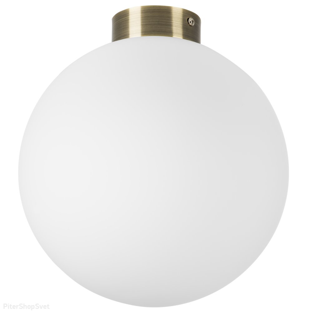 Накладной светильник шар Ø25см, бронзовое основание «Globo» 812031