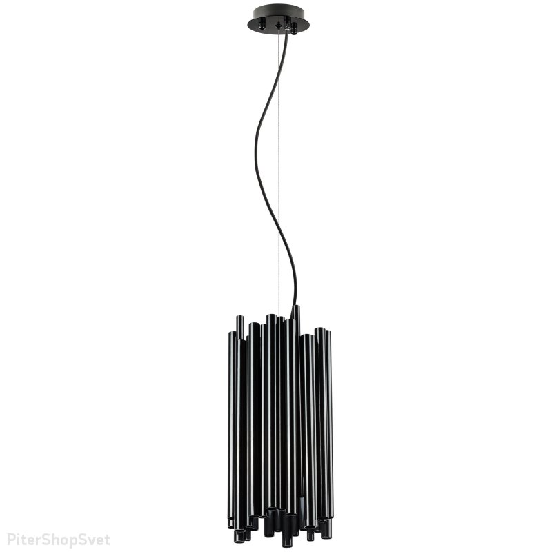 Чёрный подвесной светильник из трубок «Savona» 816027