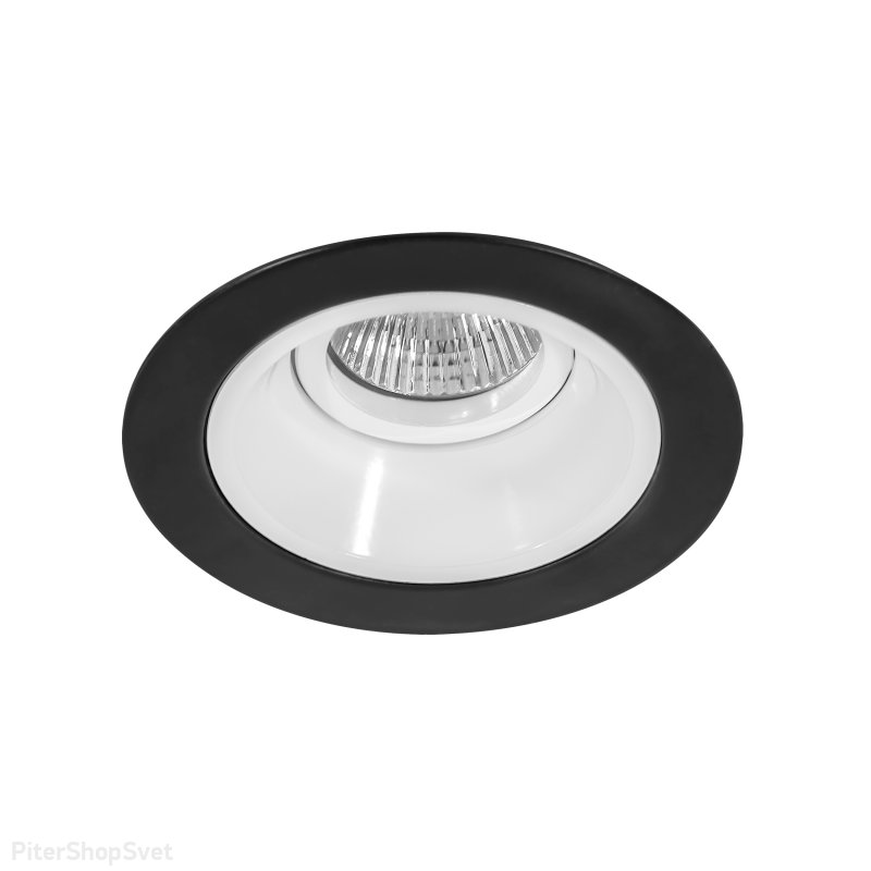 Чёрно-белый встраиваемый светильник «Domino» D61706