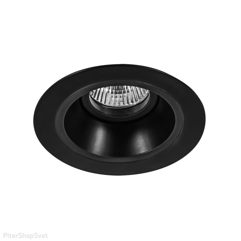 Чёрный встраиваемый светильник «Domino» D61707