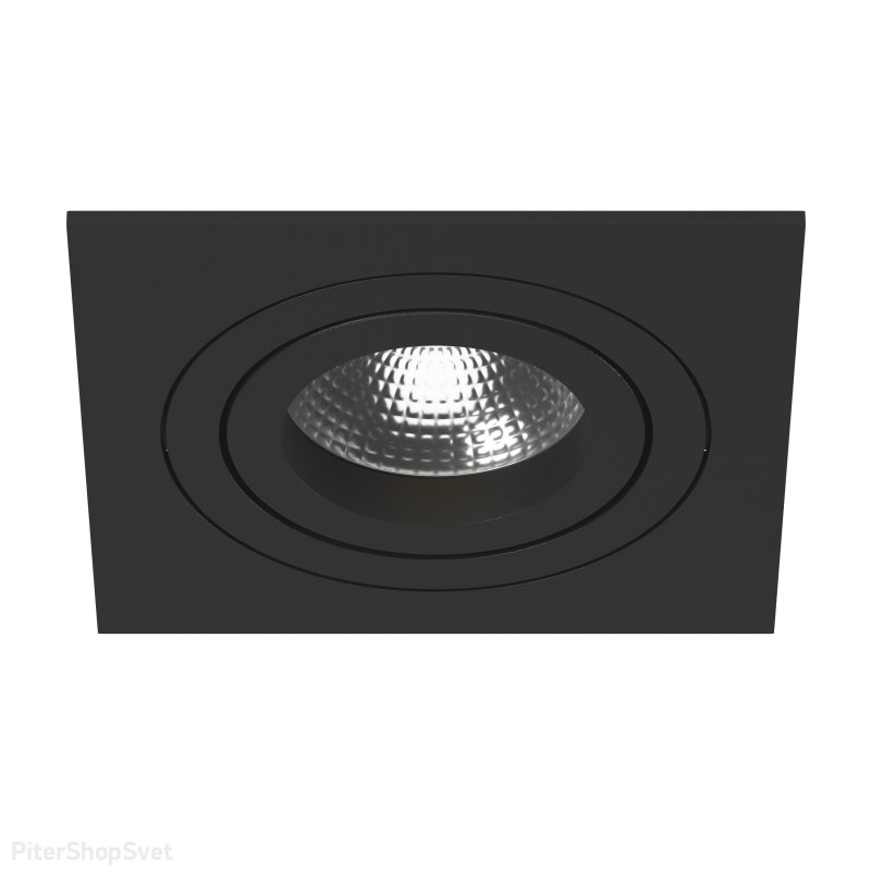 Чёрный встраиваемый светильник «Intero 16» i51707