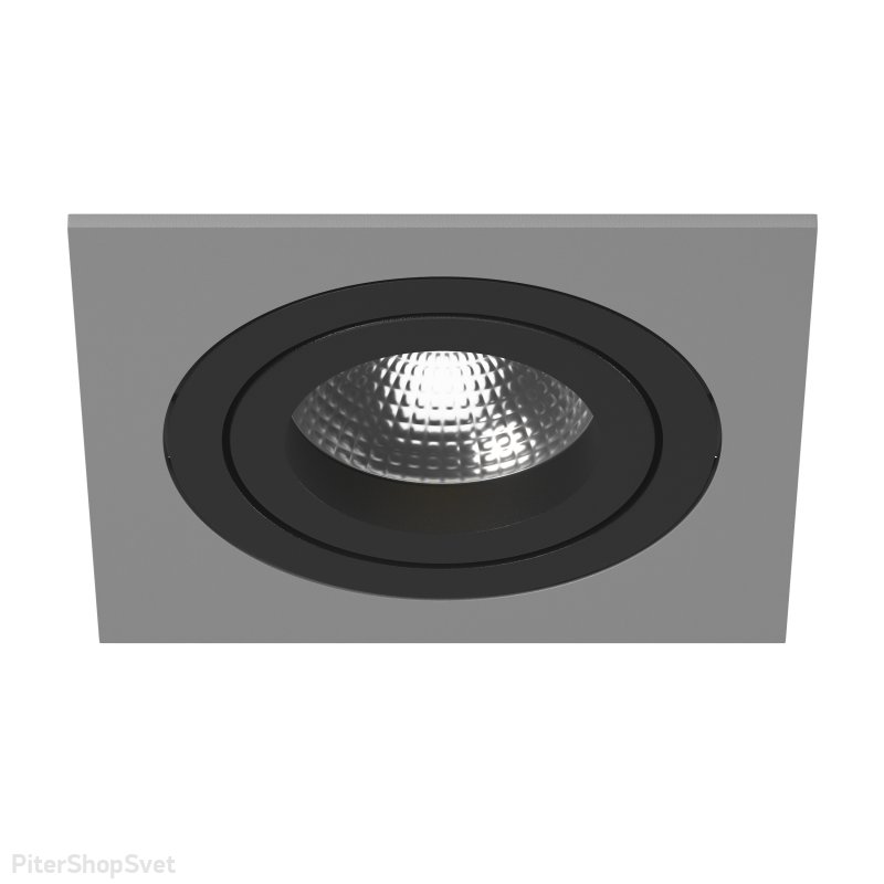 Серо-чёрный встраиваемый светильник «Intero 16» i51907