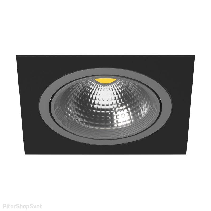 Чёрно-серый встраиваемый светильник «Intero 111» i81709
