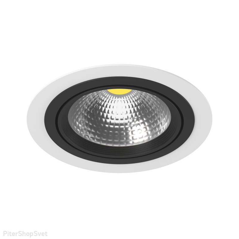 Бело-чёрный встраиваемый светильник «Intero 111» i91607