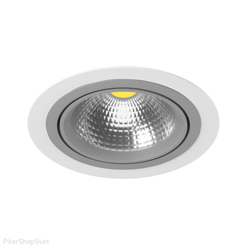 Бело-серый встраиваемый светильник «Intero 111» i91609