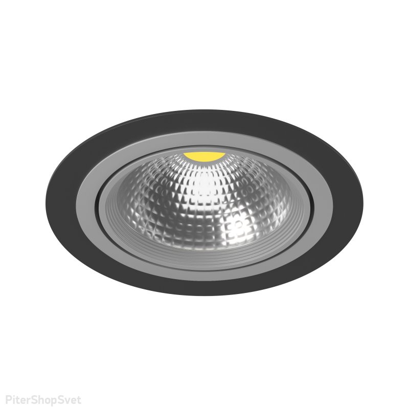 Чёрно-серый встраиваемый светильник «Intero 111» i91709