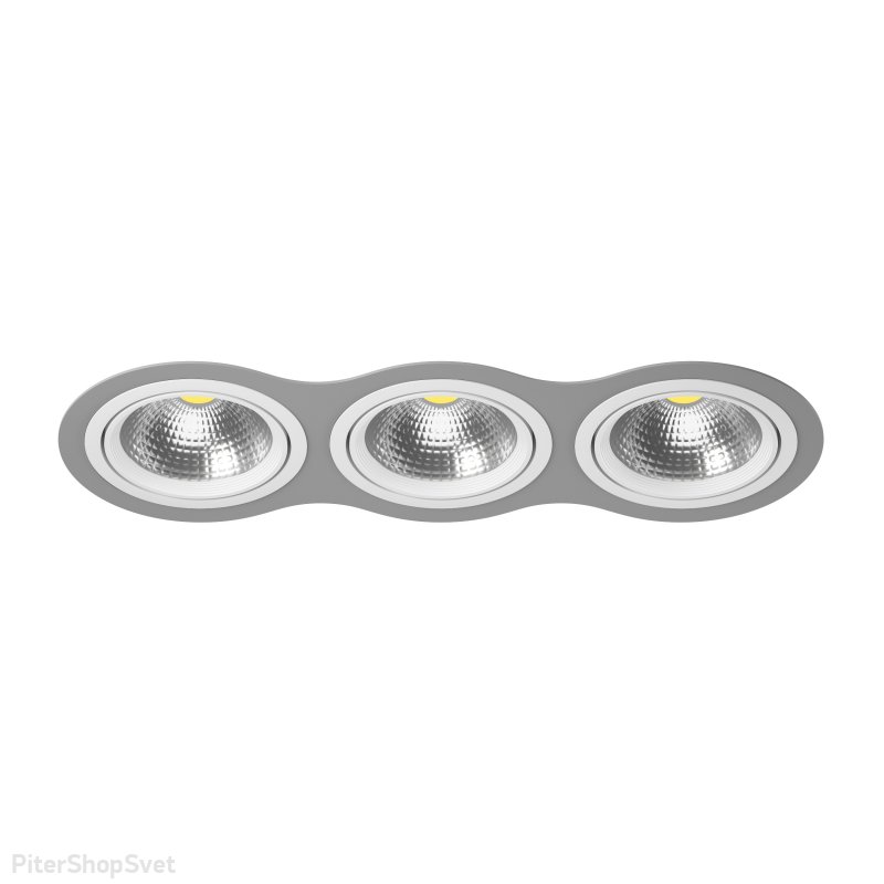 Тройной встраиваемый поворотный светильник «Intero 111» i939060606