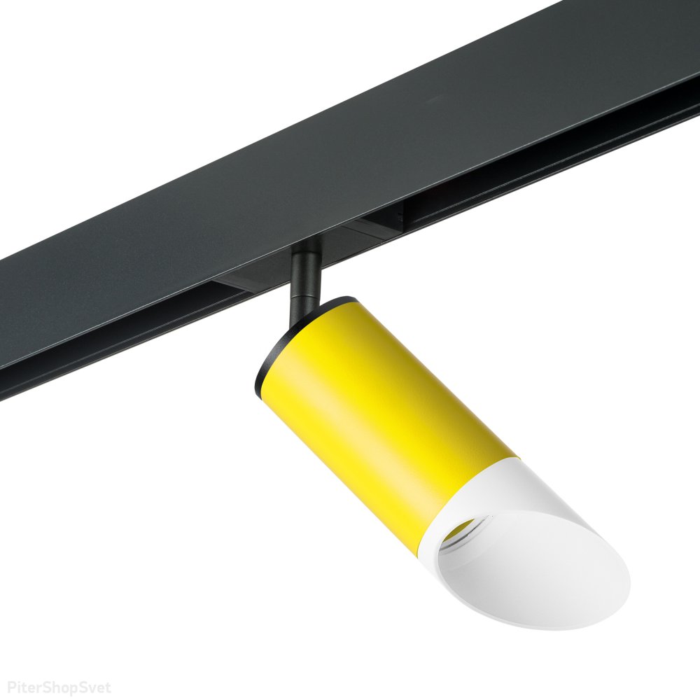 Жёлто-белый трековый светильник «Rullo» PRO43336