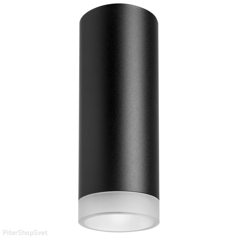 Чёрный накладной потолочный светильник светильник «Rullo» R48730