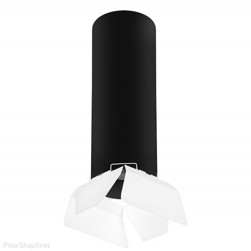 Чёрно-белый накладной светильник софит «Rullo» R6497486