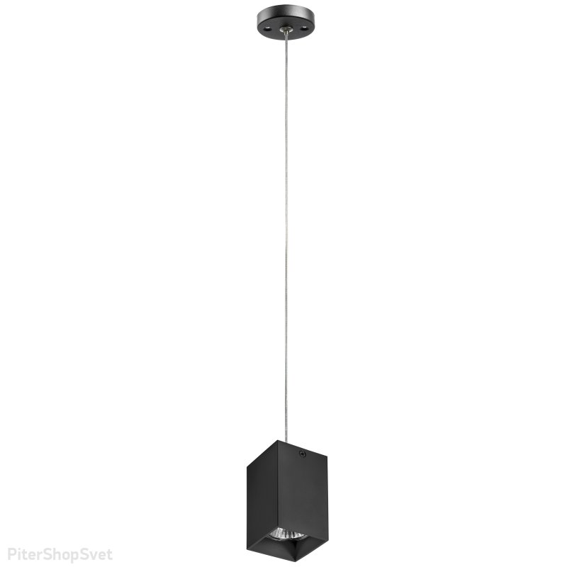 Чёрный прямоугольный подвесной светильник «Rullo» RP337