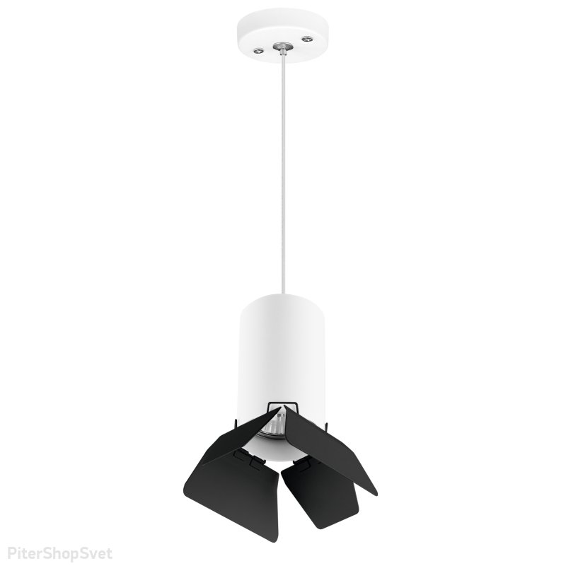 Бело-чёрный подвесной светильник софит «Rullo» RP436437