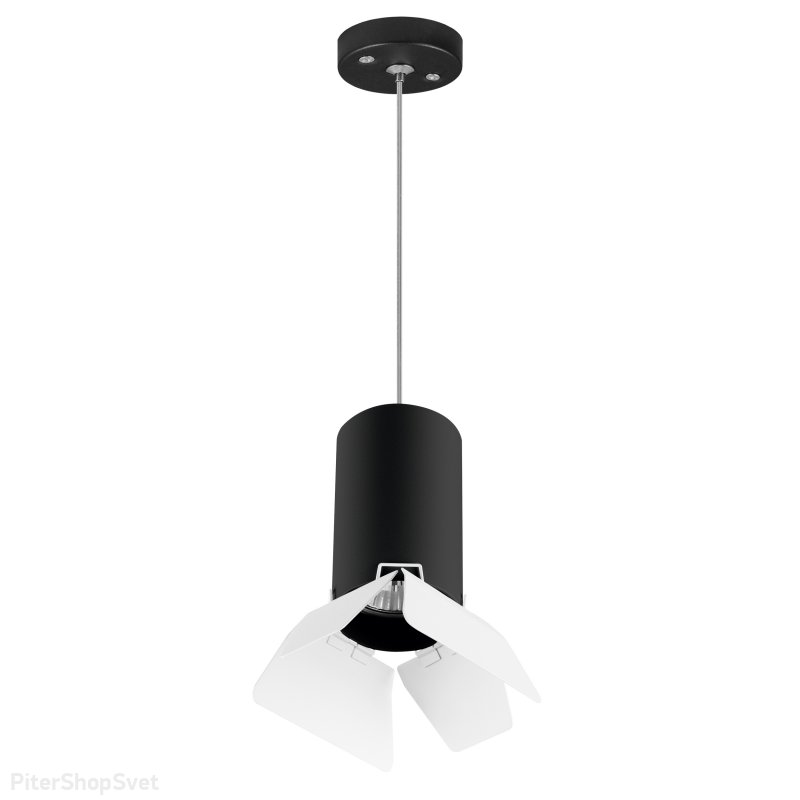 Чёрно-белый подвесной светильник софит «Rullo» RP437436