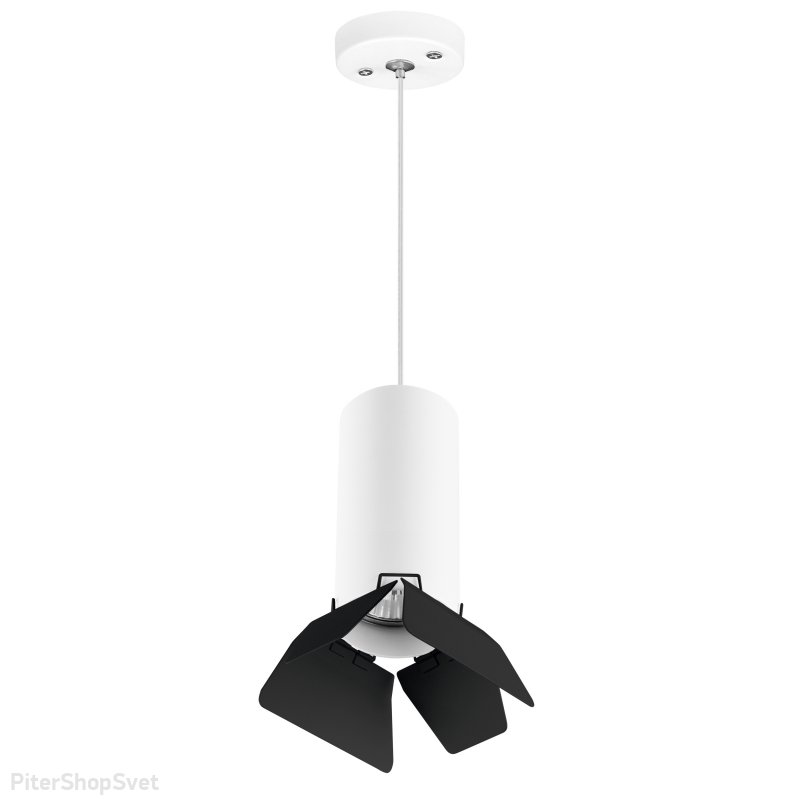 Бело-чёрный подвесной светильник софит «Rullo» RP486437