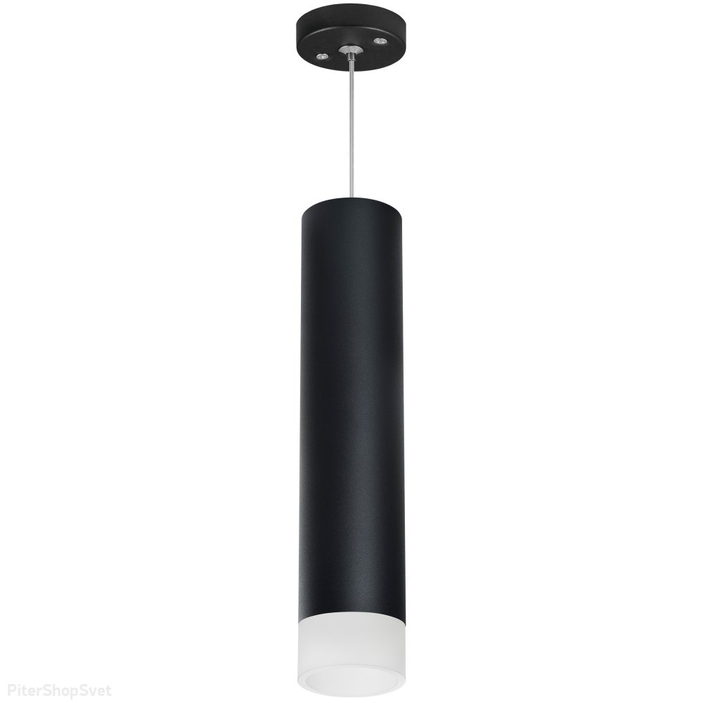 Чёрный подвесной светильник цилиндр «Rullo» RP49731
