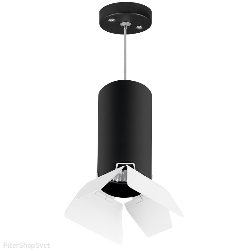 Чёрно-белый подвесной светильник «Rullo» RP6487486