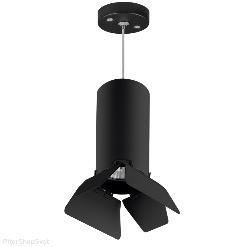 Чёрный подвесной светильник софит «Rullo» RP6487487