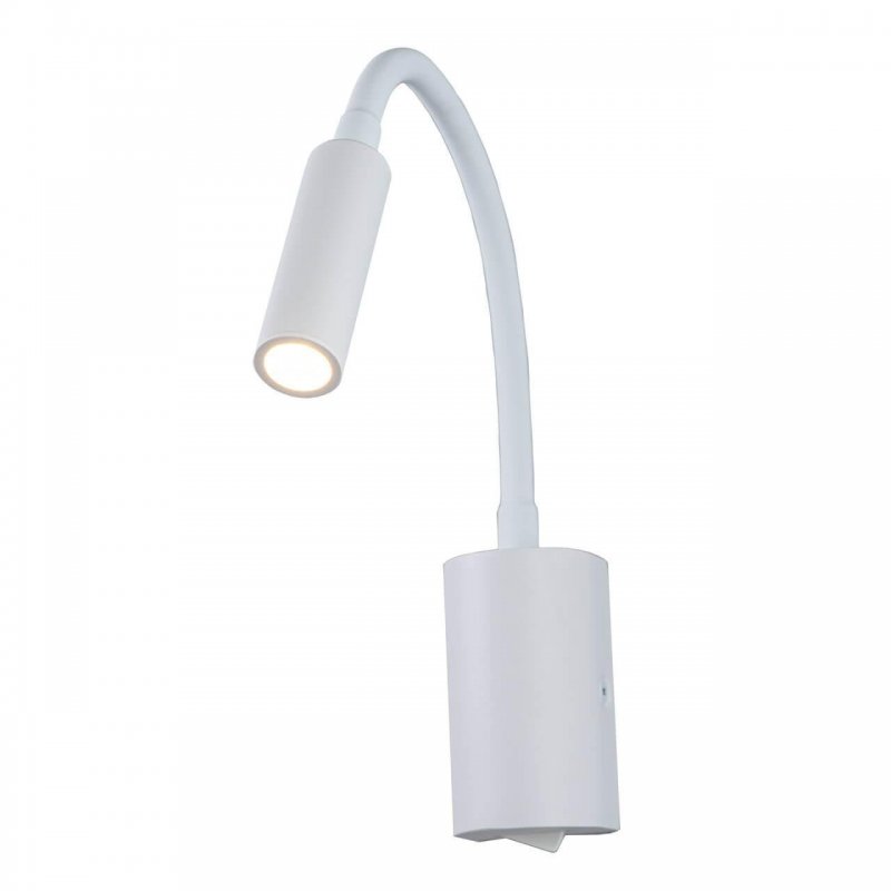 Гибкий настенный светильник белого цвета 3Вт 3200К «Stick» 10009WH